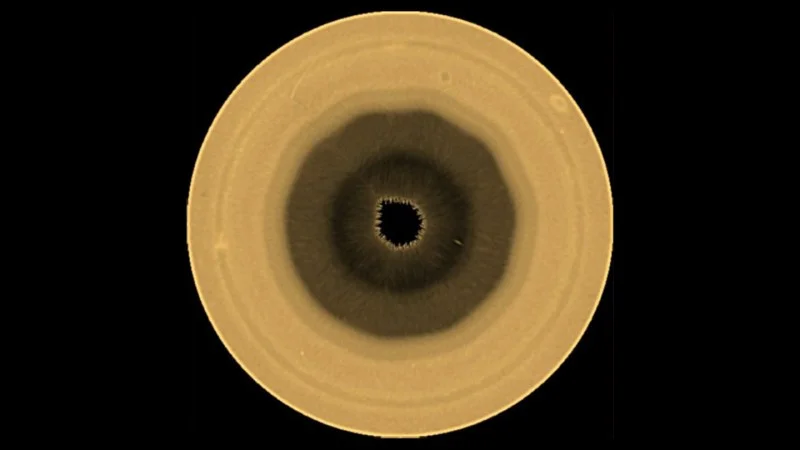 Hubble Reveals Unusual Decagon Formation Over Saturn's Southern Hemisphere